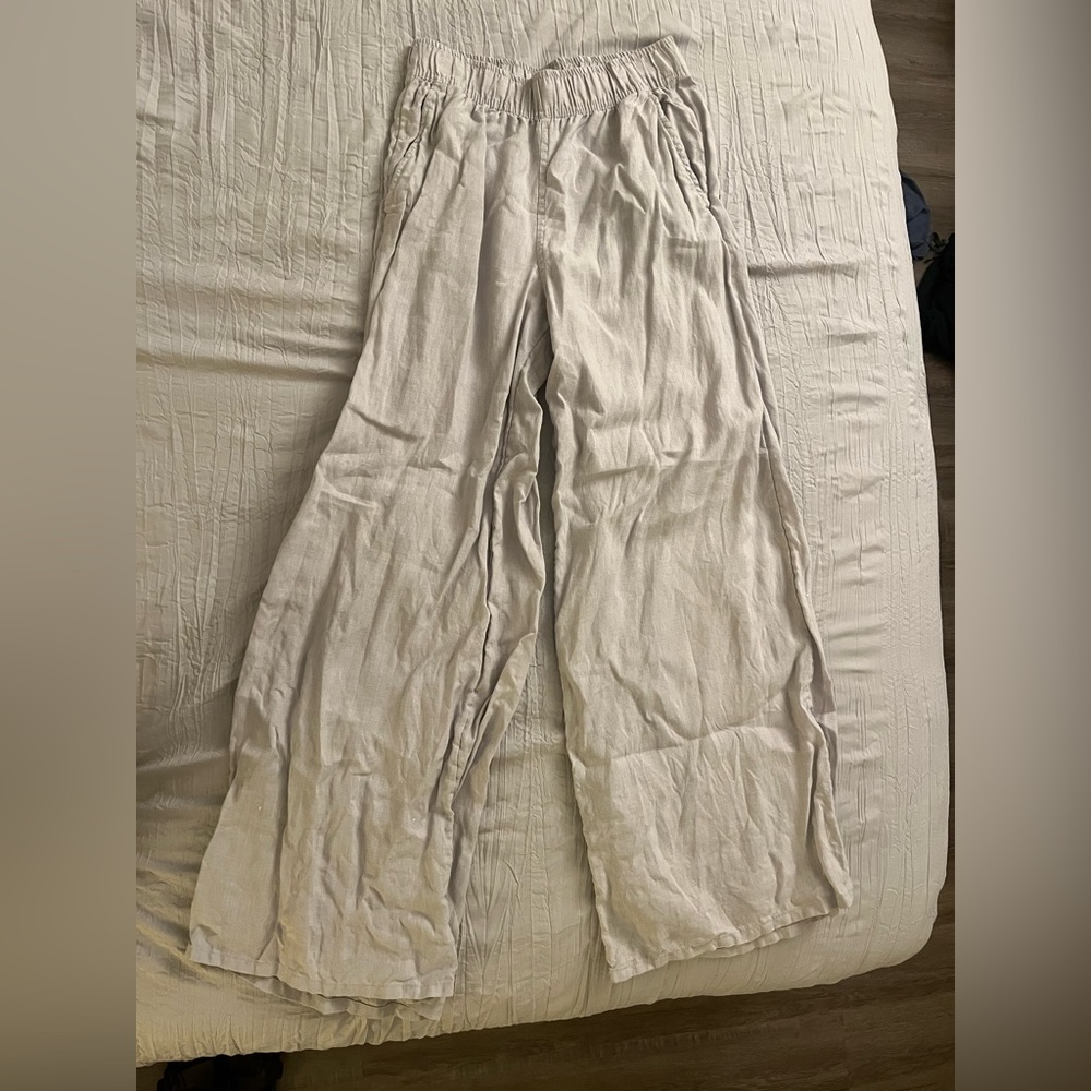 100% linen pants